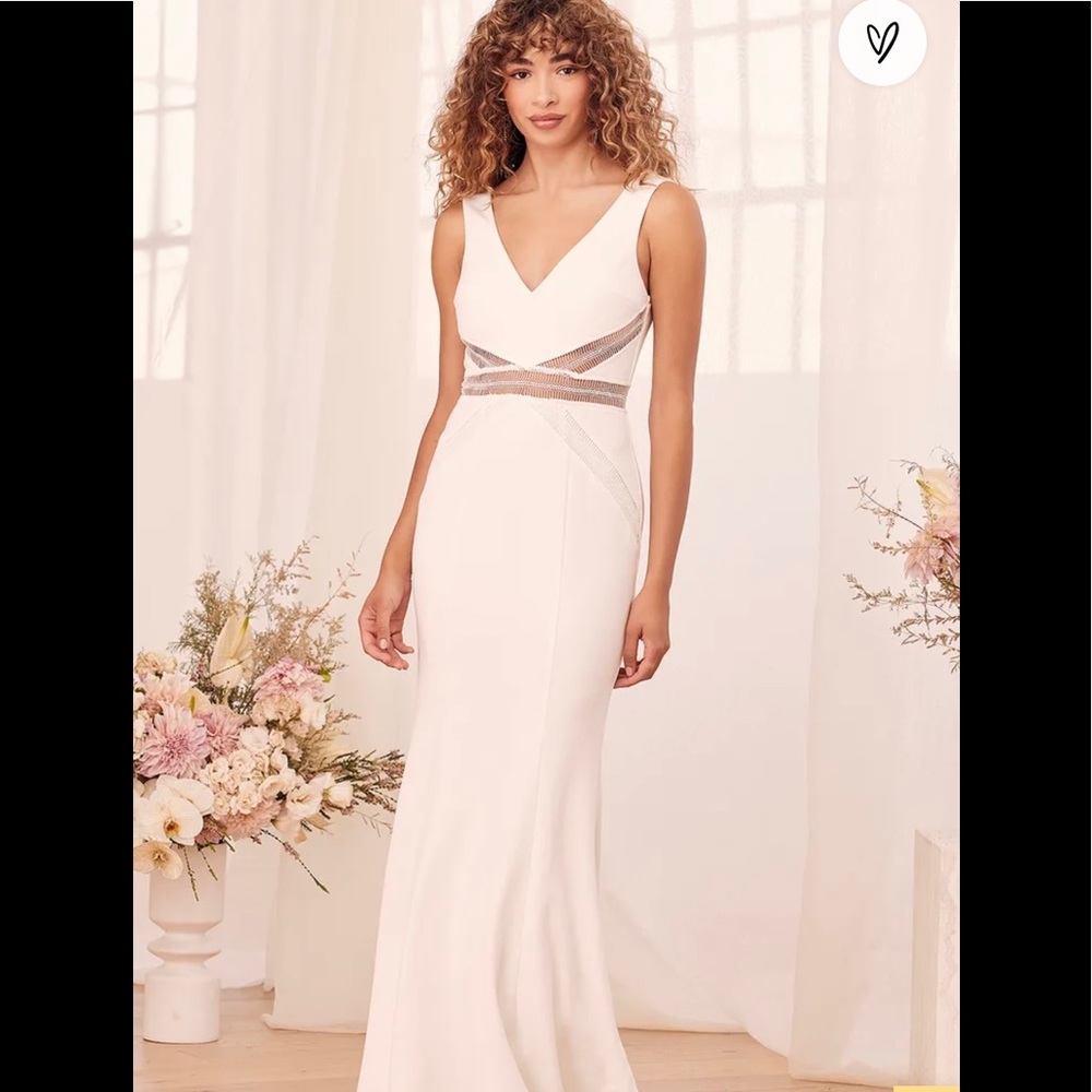 Made to vow white sleeveless maxi dress